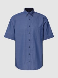 Business-Hemd mit Button-Down-Kragen von Eterna Blau / Türkis - 43