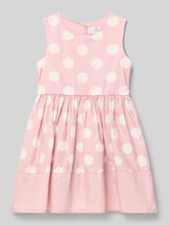 jurk van katoen met ronde hals van Happy Girls Fuchsia - 30