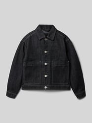 Kurtka jeansowa o kroju regular fit z wykładanym kołnierzem model 'Loyd' od JACK & JONES - 3