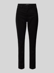 Slim Fit Jeans mit Label-Applikation von Marc Cain Schwarz - 43