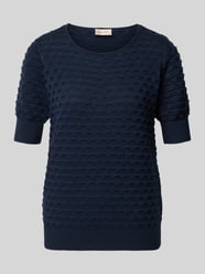Sweter z dzianiny z rękaw o dł. 1/2 model 'Dodo' od FREE/QUENT - 7