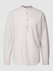 Slim Fit Freizeithemd mit Stehkragen Modell 'SUMMER' von Jack & Jones Premium Grau - 40