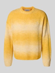 Sweter z dzianiny krój regular fit z dodatkiem wełny od REVIEW - 15
