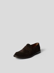 Penny-Loafer aus Veloursleder von Doucal's Braun - 22