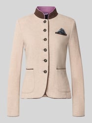 Blazer aus Woll-Mix mit Einstecktuch von White Label Beige - 4