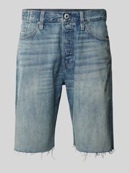 Szorty jeansowe o kroju slim fit z 5 kieszeniami w kolorze jasnoniebieskim od G-Star Raw - 37