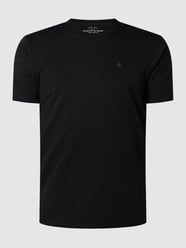 T-shirt z bawełny bio od Scotch & Soda Czarny - 30