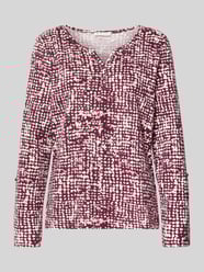Regular Fit Langarmshirt aus reiner Baumwolle von Tom Tailor Bordeaux - 30