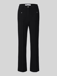 Regular fit barrel leg broek van viscosemix model 'Miley Buttons' van Raffaello Rossi - 12