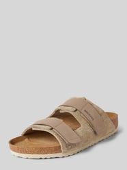 Slides mit Klettverschlüssen Modell 'Uji' von Birkenstock Braun - 14