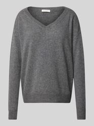 Kaschmirpullover mit V-Ausschnitt von Christian Berg Woman Grau - 17