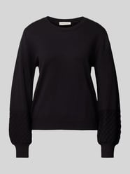 Gebreide pullover met ballonmouwen, model 'Zoe' van FREE/QUENT - 5