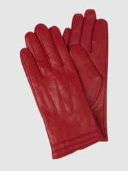 Leren handschoenen van lamsnappa van Weikert-Handschuhe Rood - 29
