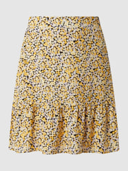 Minirok van viscose, model 'Lyvia' van MOSS COPENHAGEN Grijs / zwart - 21