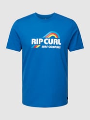 T-Shirt mit Rundhalsausschnitt Modell 'SURF REVIVAL WAVING' von Rip Curl Blau / Türkis - 32