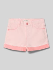 Szorty jeansowe z zakładką i frędzlami od BILLIEBLUSH - 32