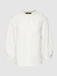 Linnen blouse met gehaakt kant van Esprit Collection Wit - 17
