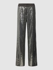 Stoffhose mit Paillettenbesatz von JOOP! Grau - 42