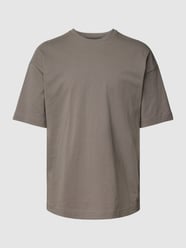 T-shirt met ronde hals, model 'TOMMY' van Drykorn Grijs / zwart - 33