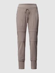 Joggingbroek met ritszakken, model 'CANDY' van Raffaello Rossi Bruin - 39