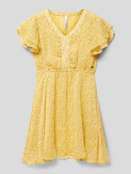 Kleid mit Allover-Muster Modell 'HOLLY' von Pepe Jeans Gelb - 15