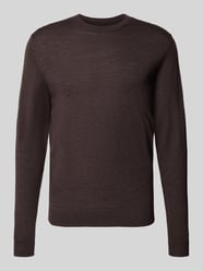 Gebreide pullover van wol met ronde hals van Fynch-Hatton - 32