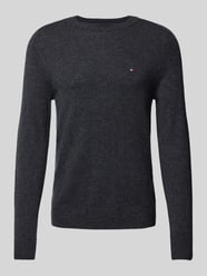 Sweter wełniany z wyhaftowanym logo od Tommy Hilfiger - 36