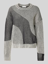 Oversized Strickpullover gerippten Abschlüssen Modell 'MAYRAA' von Armedangels Schwarz - 26