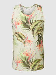 Tanktop aus Baumwolle mit Allover-Print Modell 'MULTI PALM' von Blend Grün - 35