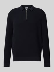 Sweter z dzianiny z krótkim zamkiem błyskawicznym model ‘MATTEO’ od Only & Sons - 30