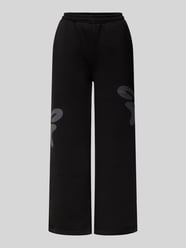 Oversized Sweatpants mit Label-Print von FELICIOUS Schwarz - 7