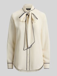 regular fit strikblouse met contrasterende stiksels van Lauren Ralph Lauren Beige - 26