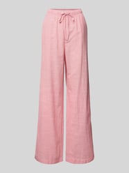 Wide Leg Hose aus Baumwoll-Leinen-Mix Modell 'APIA' von Pieces - 47