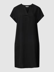 Stoffen jurk van een mix van linnen en viscose, model 'Falakka' van B.Young Zwart - 35