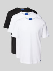 T-Shirt mit geripptem Rundhalsausschnitt Modell 'Naolo' von Hugo Blue - 34
