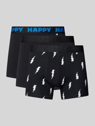 Obcisłe bokserki z mieszanka bawełny w zestaw 3 szt. od Happy Socks - 2