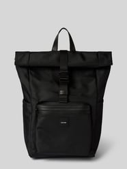 Rucksack mit Label-Badge von CK Calvin Klein Schwarz - 13