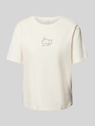 T-Shirt mit Motiv-Print von Jake*s Casual Beige - 48