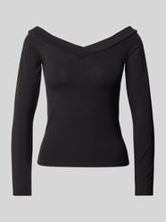 Regular Fit Langarmshirt mit Viskose-Anteil Modell 'MALIVA' von Pieces Schwarz - 37