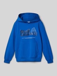 Regular Fit Hoodie mit Baumwolle und Schriftzug-Print von s.Oliver RED LABEL Blau - 41