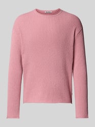 Loose Fit Strickpullover mit Rundhalsausschnitt von REVIEW Pink - 45