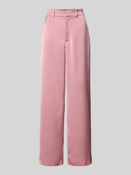Broek met wijde pijpen en steekzakken, model 'Emmett' van Neo Noir Fuchsia - 4