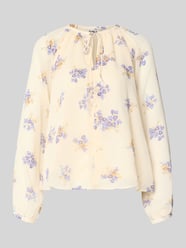 Relaxed Fit Chiffon-Bluse mit Allover-Muster Modell 'FUSINA' von ONLY - 9