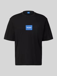 T-shirt o kroju regular fit z czystej bawełny model 'NAYONIX' od HUGO Blue - 3