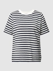 T-Shirt mit Streifenmuster von Marc O'Polo Denim Blau - 28