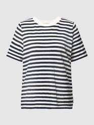 T-Shirt mit Streifenmuster von Marc O'Polo Denim Blau - 22