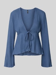 Slim fit cardigan van elastische crêpe, model 'CAMILLE' van Only - 8