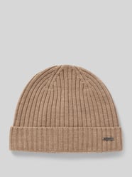 Beanie aus Wolle mit Label-Detail Modell 'FRANCIS' von JOOP! Collection Braun - 44