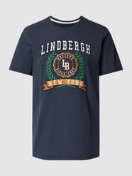 T-Shirt mit Stitching von Lindbergh Blau - 23