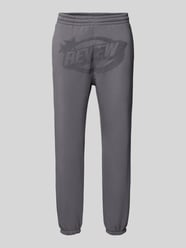 Sweatpants mit Label-Print von REVIEW Grau - 4